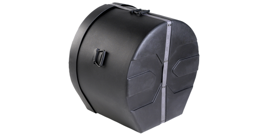 Marching Bass Drum Case - Durable Protection | Roto-molded with side handle and secure strap, ideal for percussion transport and storage.