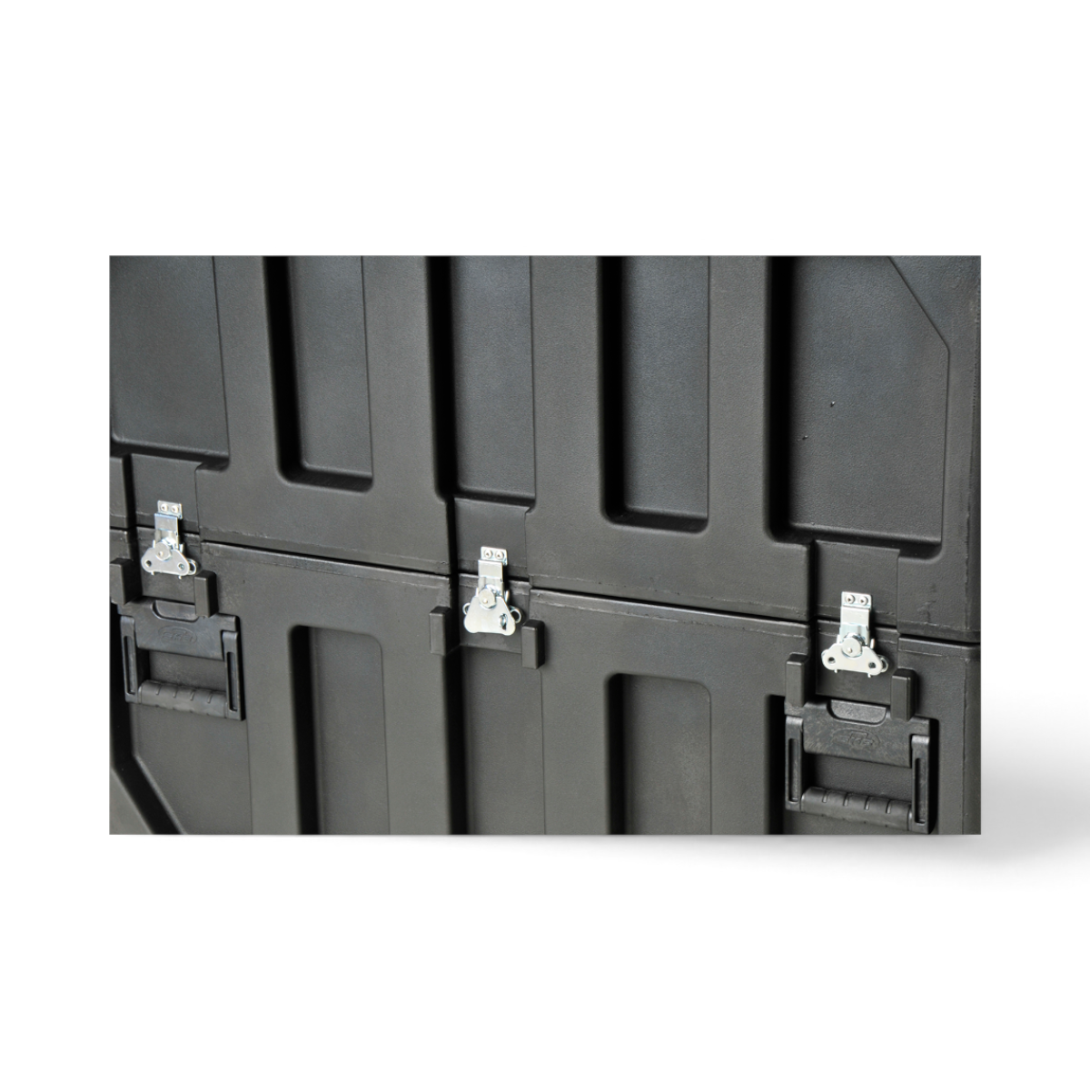 SKB Cases FP Series 3237 black rotationally molded polyethylene LCD screen case with heavy-duty metal twist latches