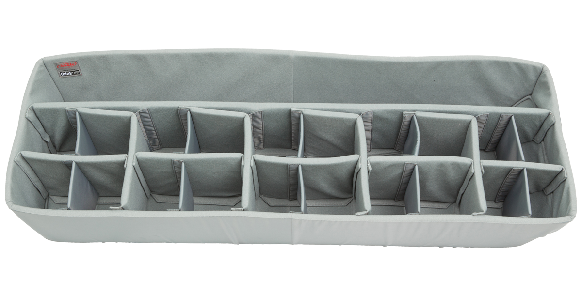Think Tank Divider Set - iSeries 4414-10 with custom foam compartments and hinged dividers for organizing camera or lighting gear in hard cases.