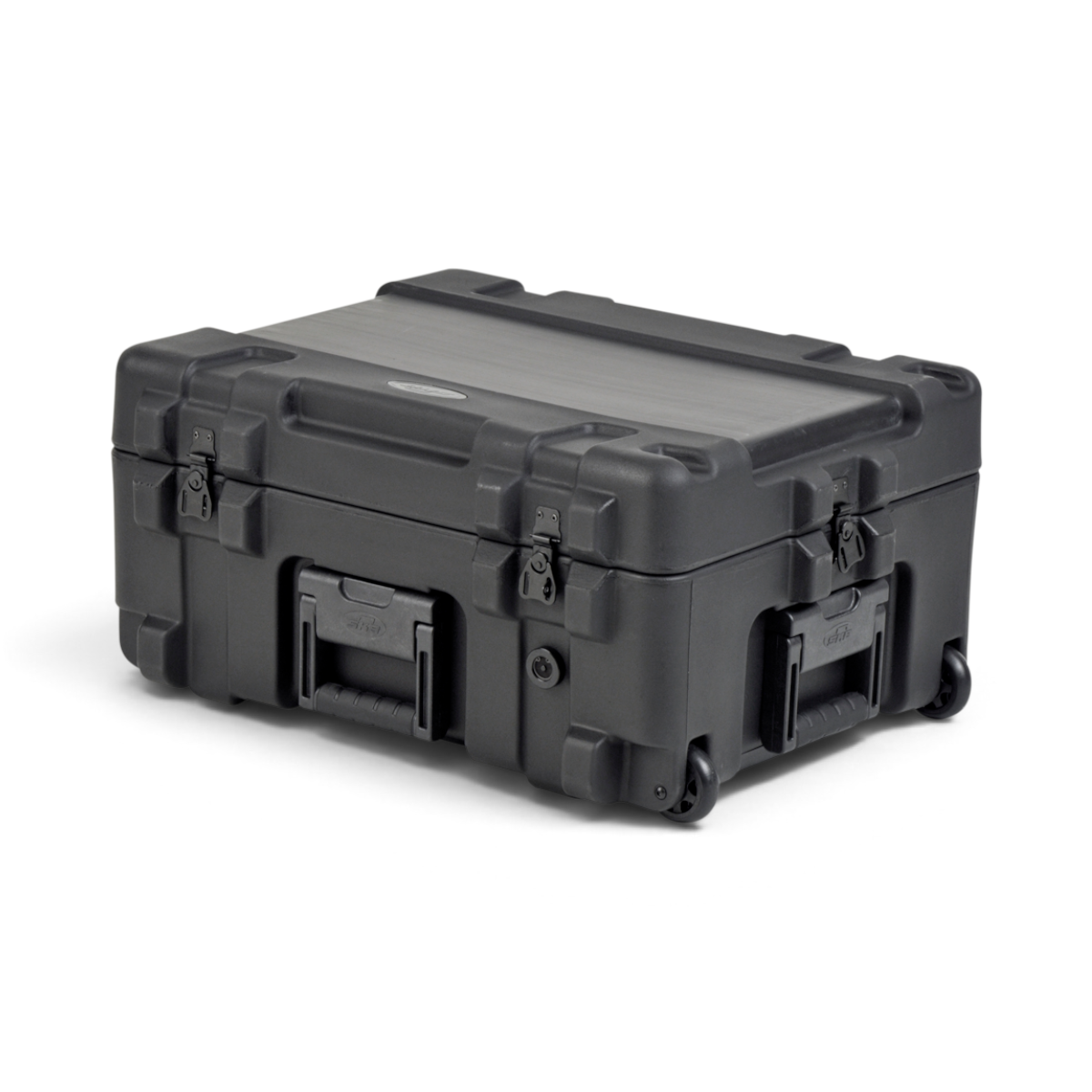 SKB Cases rSeries 2217-10 black roto-molded waterproof equipment case with wheels and stainless steel latches