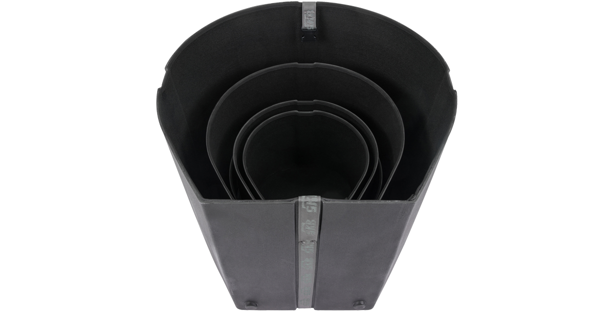 SKB Drum Package - Ultimate Drum Case Set shown nested inside each other, highlighting interior padding and efficient storage solution.