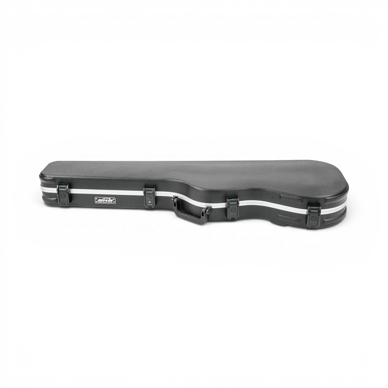 Precision Jazz Bass Case - TSA Lock Protection closed, featuring TSA-approved locking system and reinforced edges for secure transport.