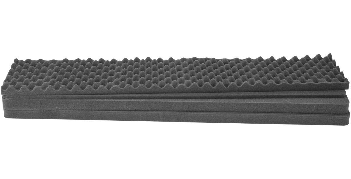 Layered foam for 3i-4909-5 replacement insert with egg-crate top layer, ideal for customizing protection in single-lid cases.