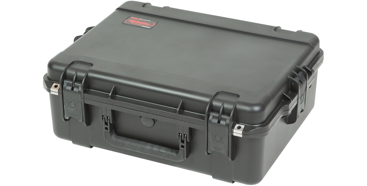 Side angled view of closed iSeries 2217-8 Waterproof Molded Case - Durable Design, designed for waterproof and dust-resistant protection.