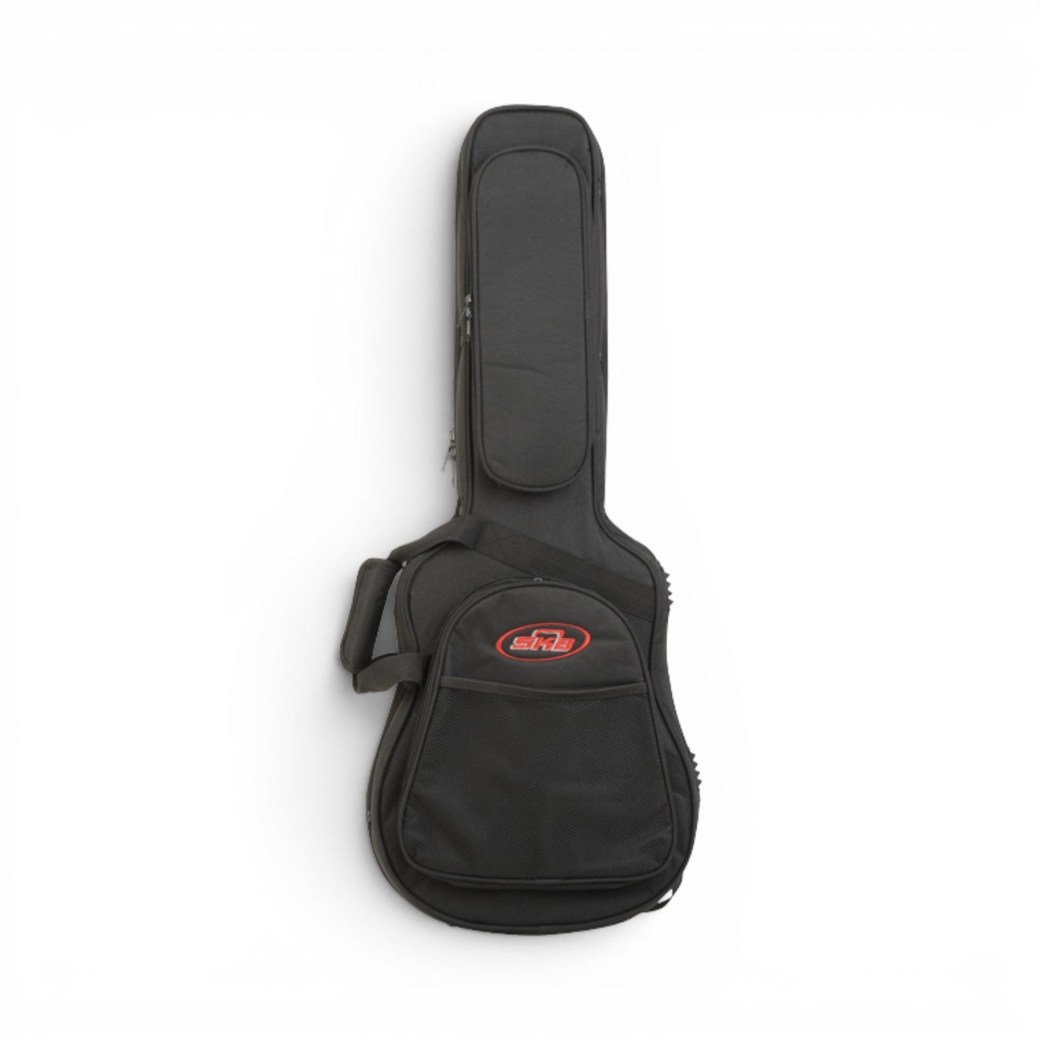 Front view of Soft Case for Baby Taylor/Martin LX featuring a zippered pocket and durable handle for secure guitar transport.