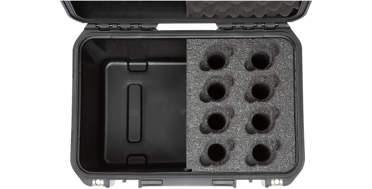 【動作未確認】Mackie Onyx 1220i 専用ケース・オヤイデケーブル付 Wireless Mic Case Waterproof - 8 Mics | Durable & Waterproof