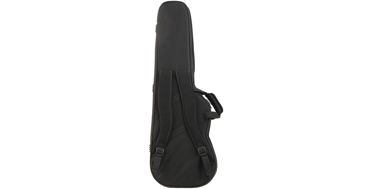 Back view of Electric Guitar Soft Case Universal Fit showing dual shoulder straps and padded design for comfortable and secure guitar transport.