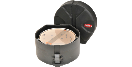 Drum Snare Case - 6.5 x 13 with Roto-molded design, open view showing interior fit for snare drum, ideal for percussion protection.