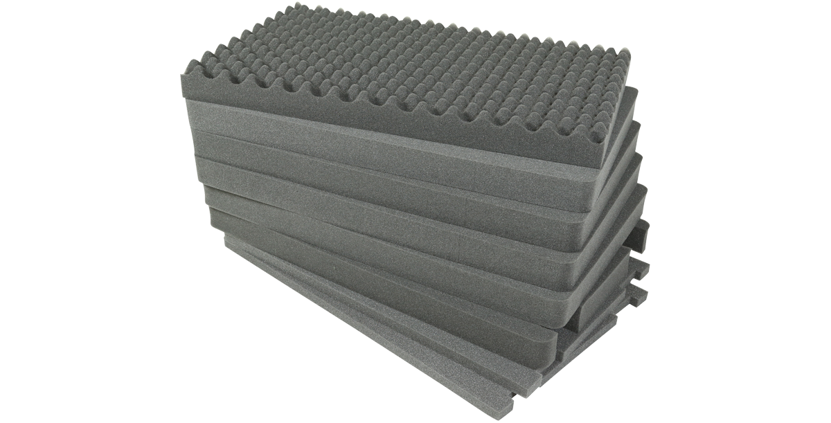 Cubed Foam iSeries 2918-14 insert accessory with layered customizable foam for durable protection and easy gear fitting in single lid cases.