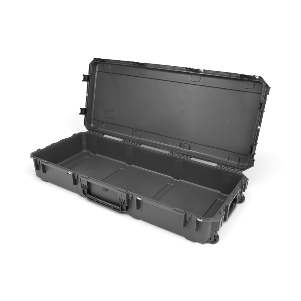 SKB Cases iSeries 4719-8 charcoal grey waterproof overland case with open lid and durable polypropylene construction
