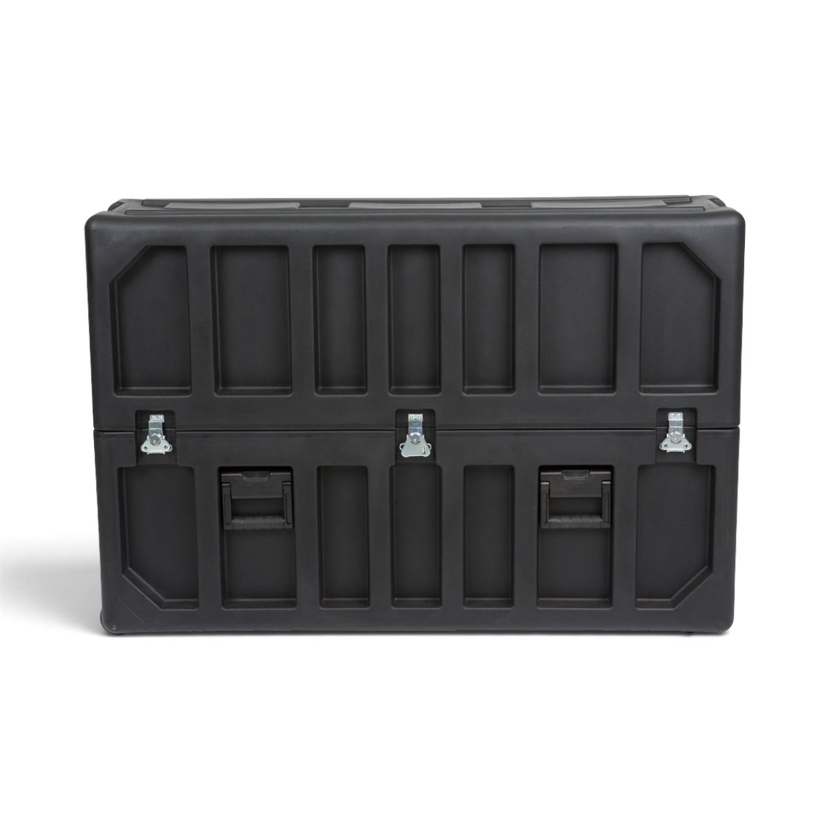 SKB Cases FP Series 4250 black rotationally molded polyethylene transport case for 42 to 50 inch flat screen TVs.