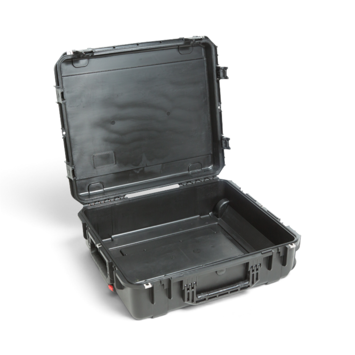 SKB Cases iSeries 2421-7 waterproof black polypropylene equipment case with open lid and durable latch system