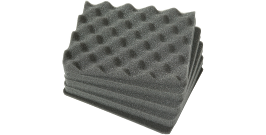 Cubed foam insert for iSeries 0907-4 case, custom-fit design for protective storage. Ideal replacement accessory for single-lid case inserts.