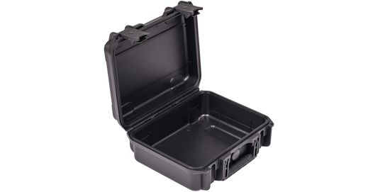 Open iSeries 1209-4 waterproof injection molded case with empty interior, ideal for storing vacuum or photo accessories in harsh environments.