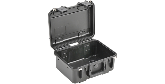 Open iSeries 1309-6 waterproof case showing empty interior and durable polypropylene shell for secure storage and protection.