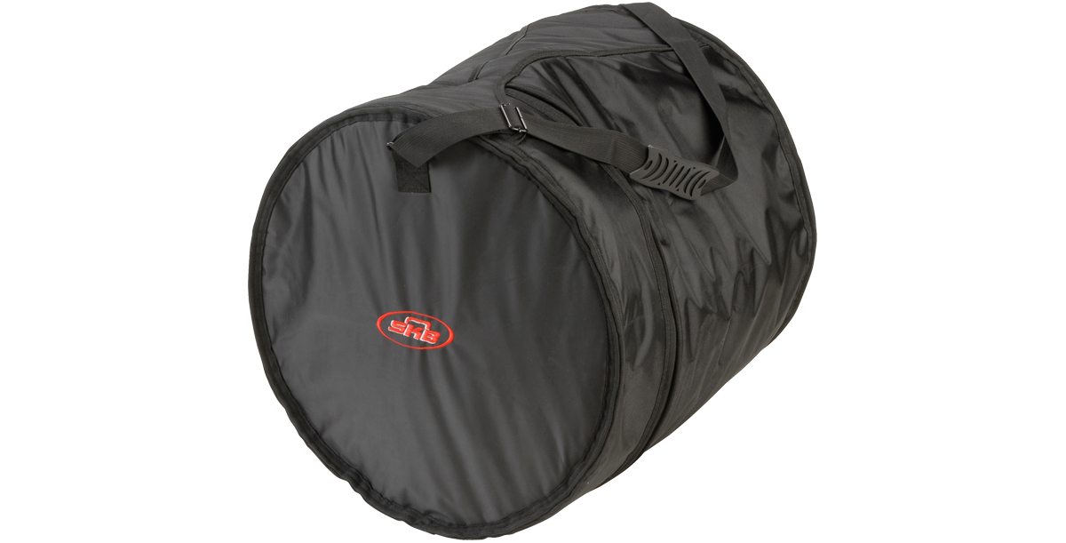 14 x 16 Tom Drum Gig Bag featuring ergonomic handle and reinforced nylon exterior for reliable drum protection on the go.
