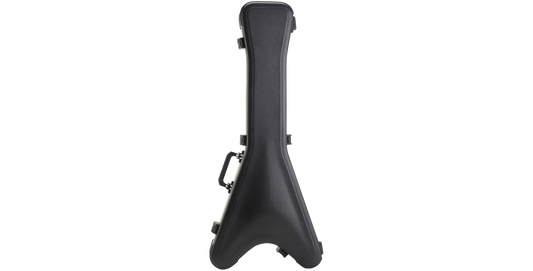 Flying V® Hardshell Guitar Case with molded exterior for Flying V guitars, offering durable protection and secure locking latches.