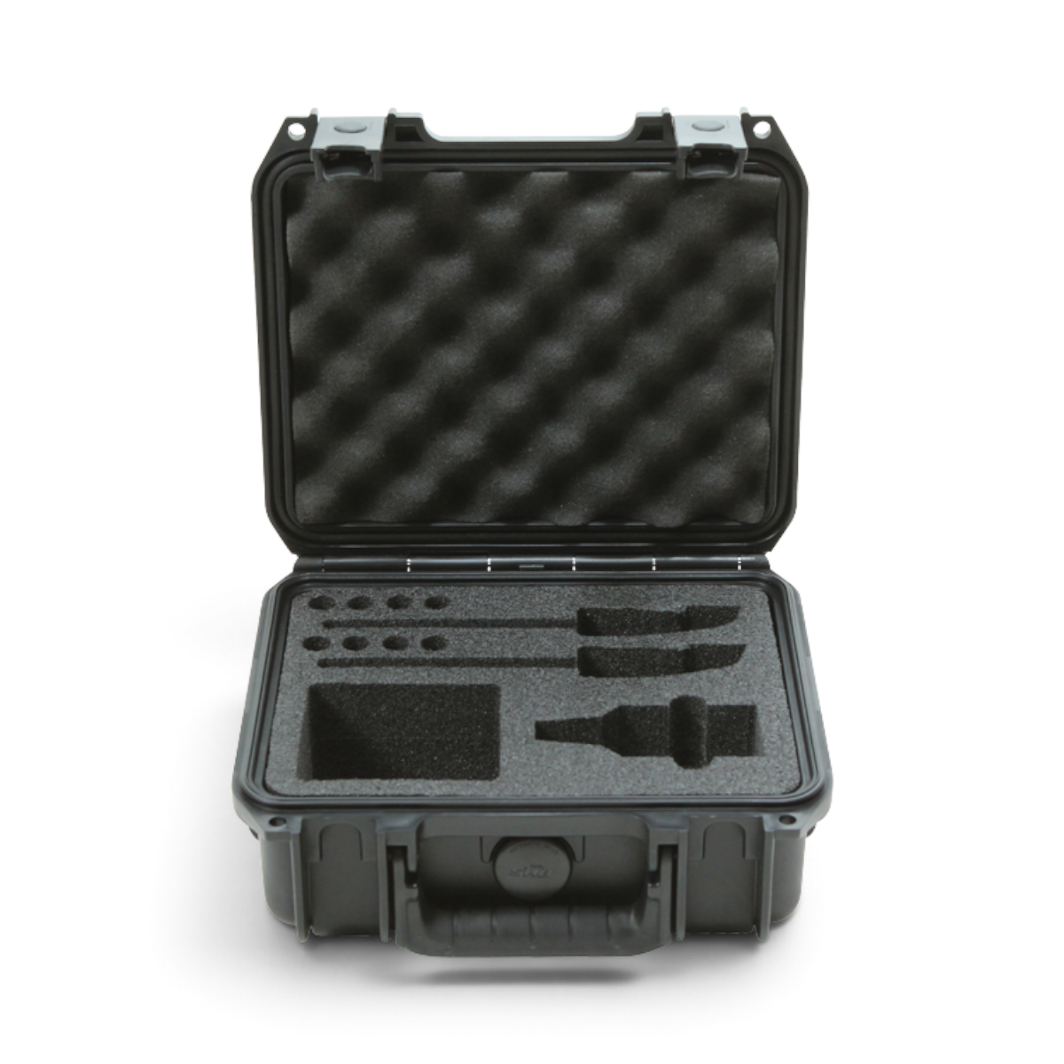 SKB Cases iSeries waterproof wireless microphone case with custom foam interior for Sennheiser EW systems.