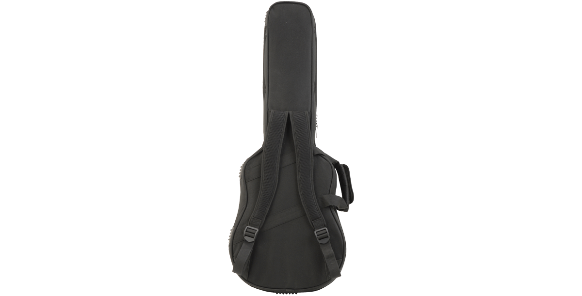 Soft Case for Baby Taylor/Martin LX with backpack straps for easy carrying. Ideal for acoustic guitar protection and portability.