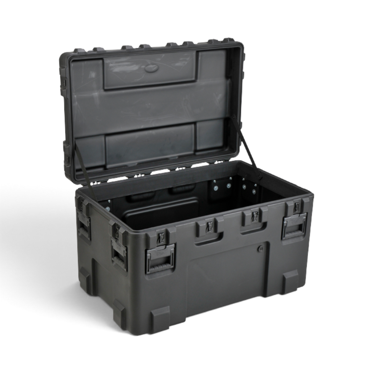 SKB Cases rSeries 4024-24 black roto-molded military-standard shipping case with open lid