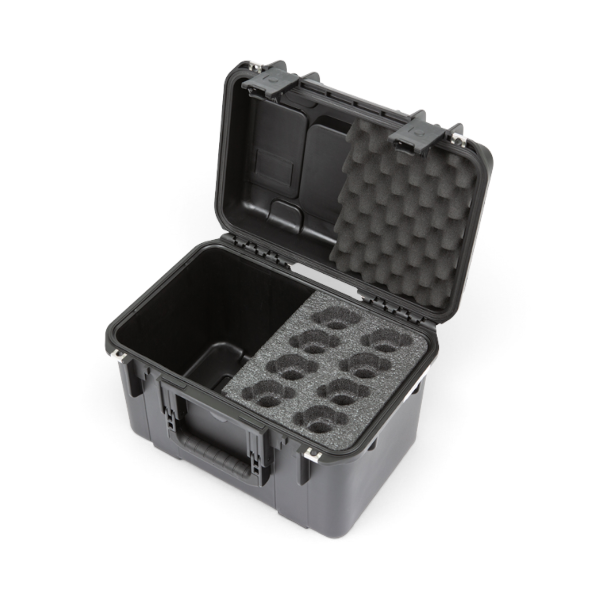 SKB Cases iSeries 8-mic waterproof hard case with custom PE foam interior and accessory compartment