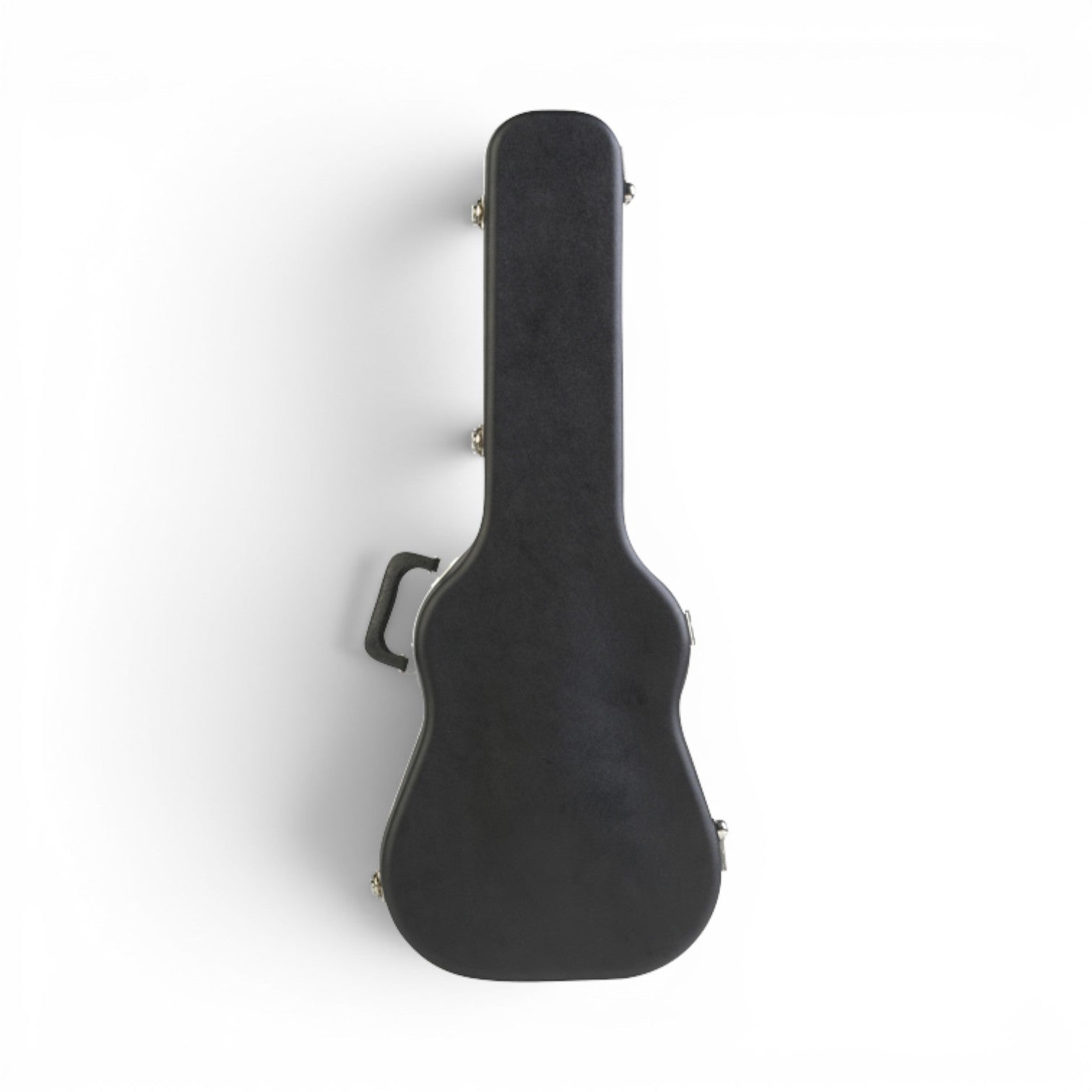 Back view of Baby Taylor Martin LX Guitar Case - Protect with Style, displaying the full-length hinge and textured hard shell for durability.