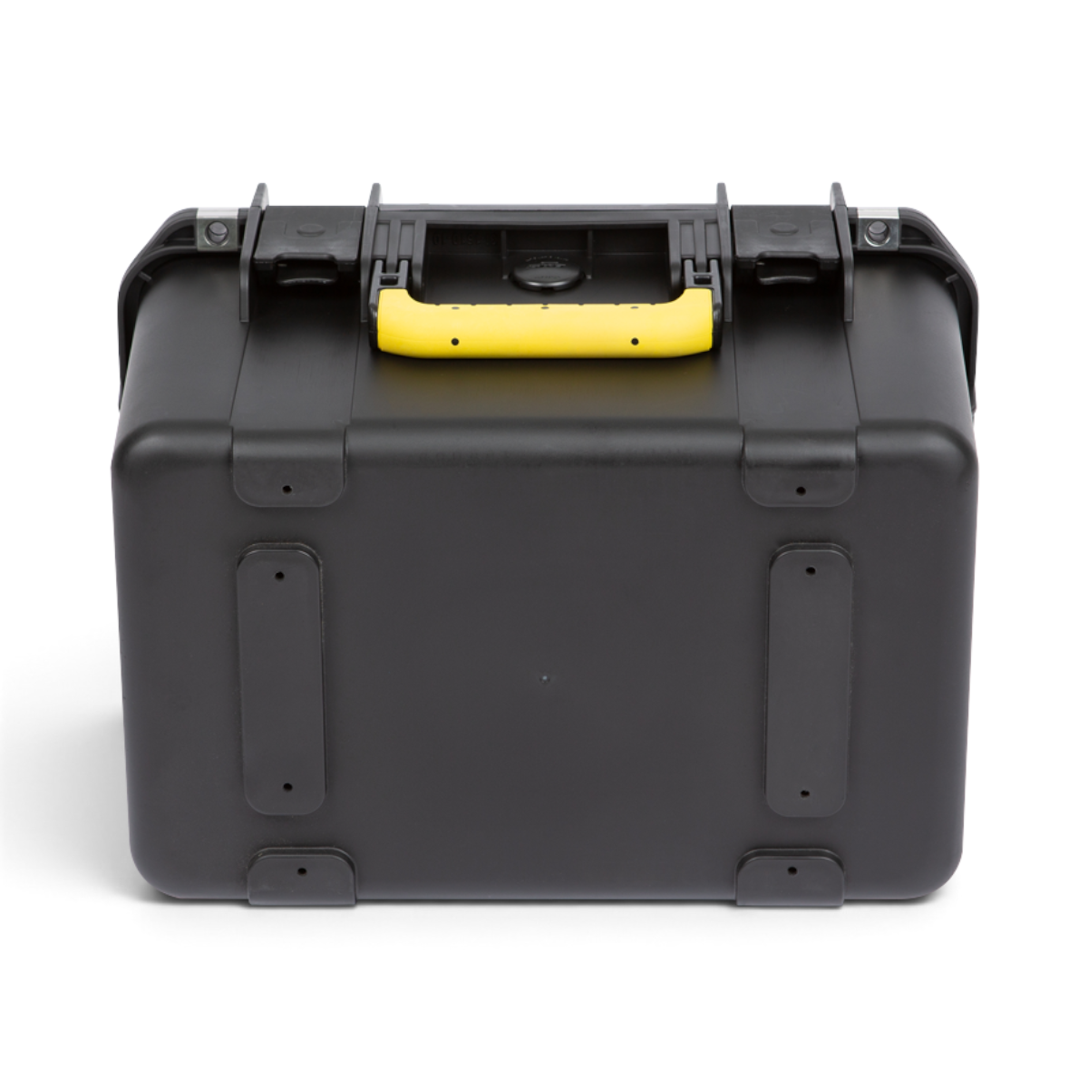 SKB Cases iSeries 1610-10 waterproof black injection molded lure case with a yellow rubber handle