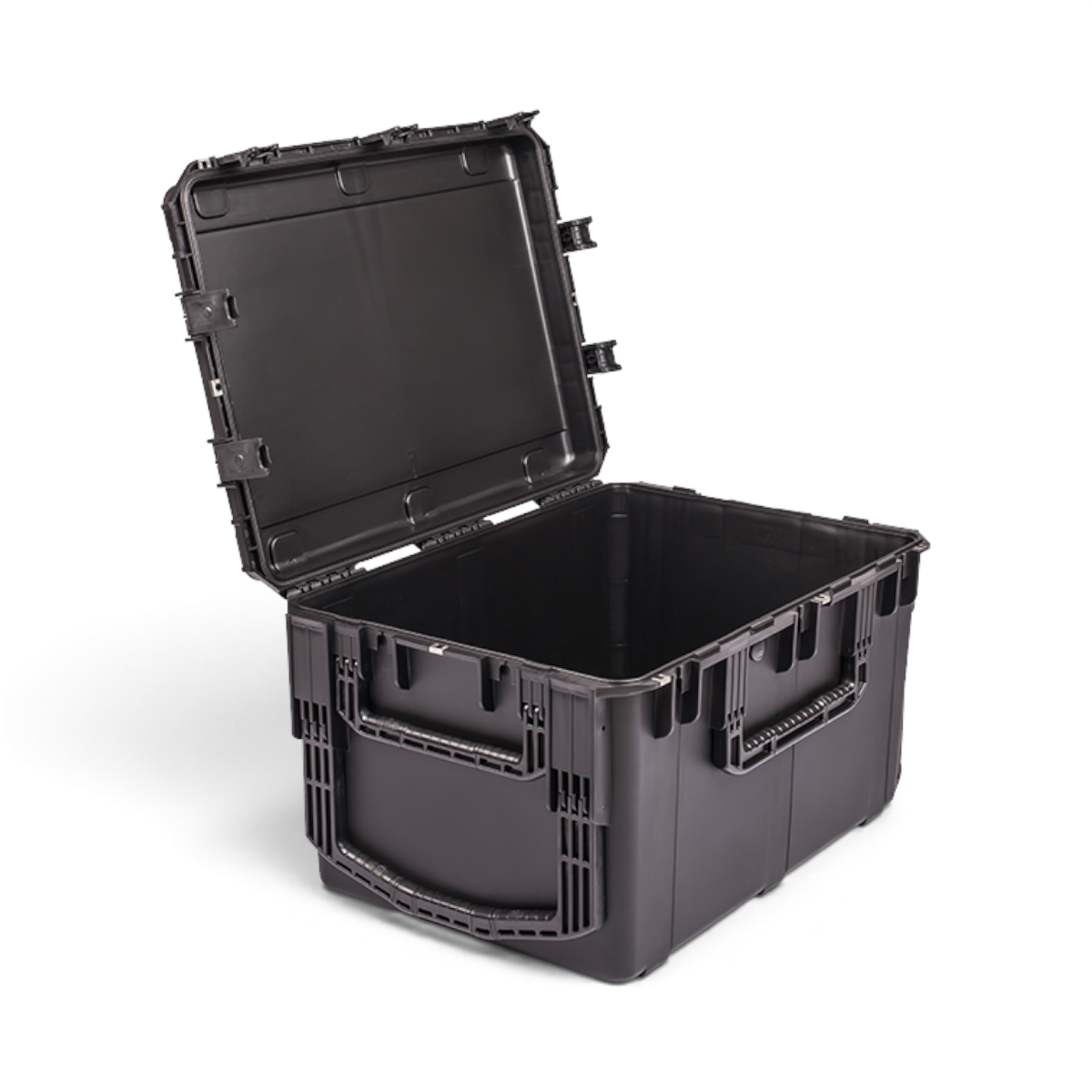 SKB Cases iSeries 3021-18 black waterproof injection molded polypropylene equipment case with open lid