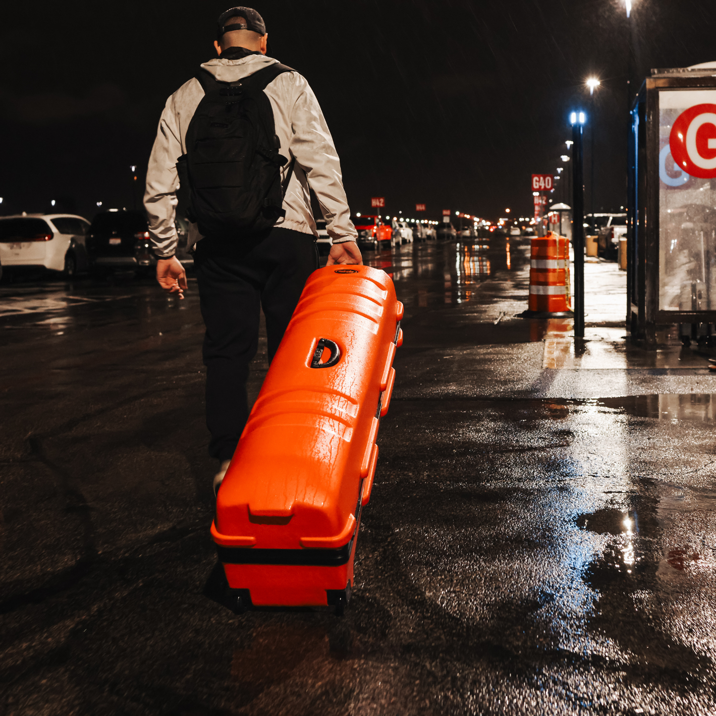 ATA Staff Pro XL Golf Travel Case, Orange