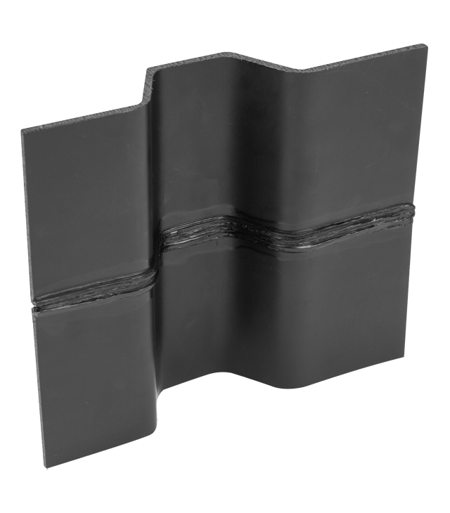 Black leather wallet on a white background
