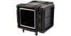 30-Inch Shock Rack - Durable rSeries Case with open front view showing deep server mounting space and aluminum frame for IT equipment.