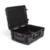 SKB Cases iSeries 3424-12 black waterproof injection molded polypropylene equipment case with open lid