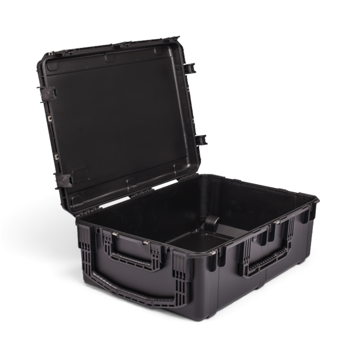 SKB Cases iSeries 3424-12 black waterproof injection molded polypropylene equipment case with open lid