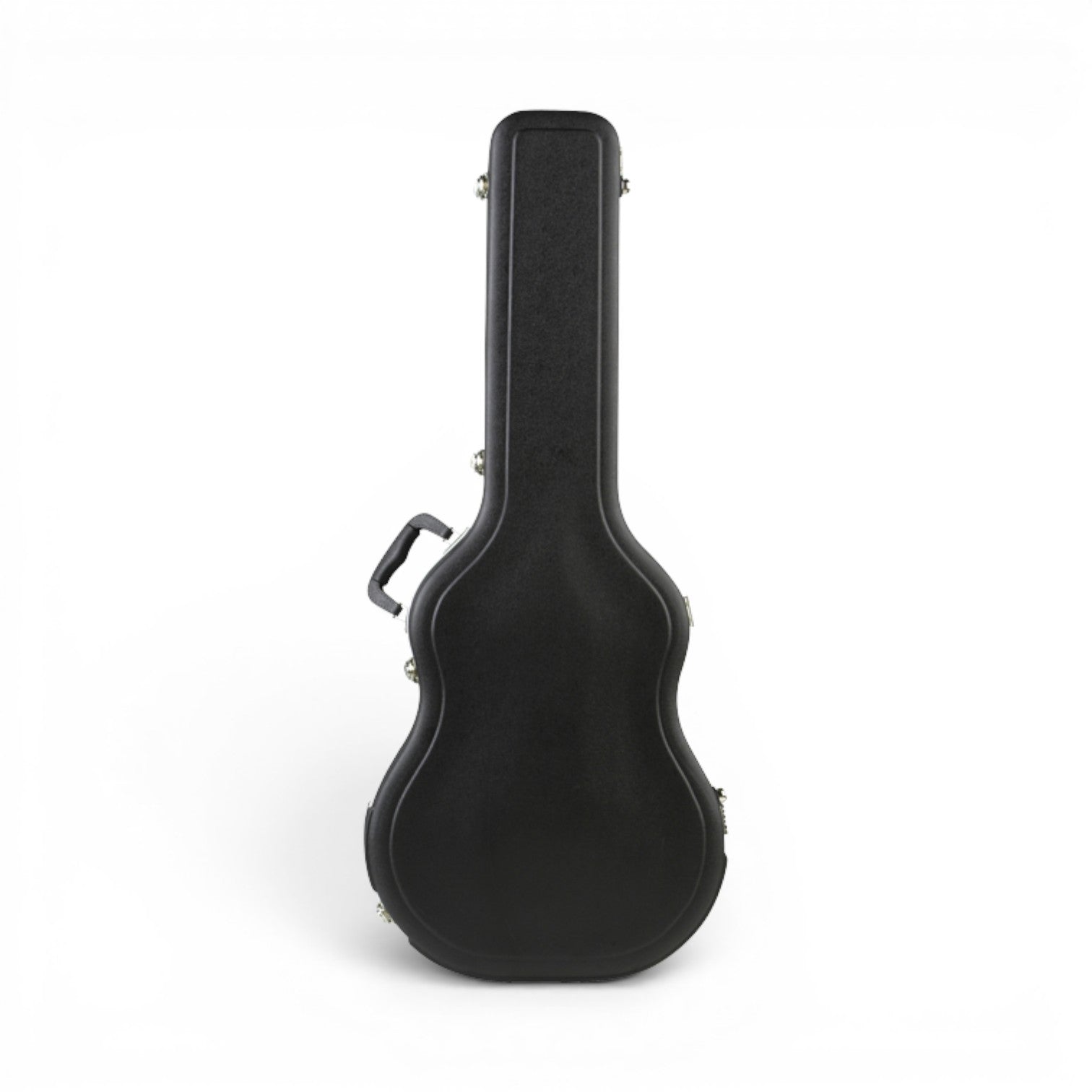 Economy Thin-line Acoustic Case with durable black exterior, ideal for classical and thin-body guitars. Lightweight design offers quality and value.
