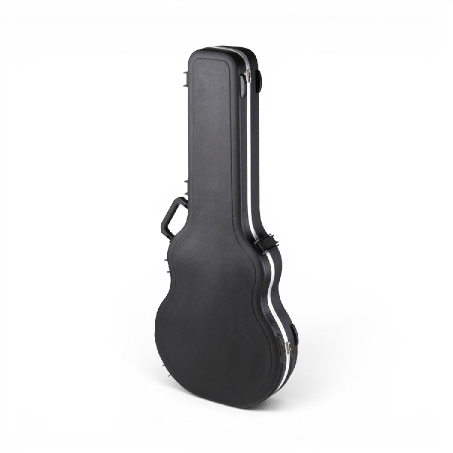 Side perspective of Thin Body Guitar Case - Semi-Hollow Guitar Case featuring TSA lock compatibility and lightweight, travel-ready design.