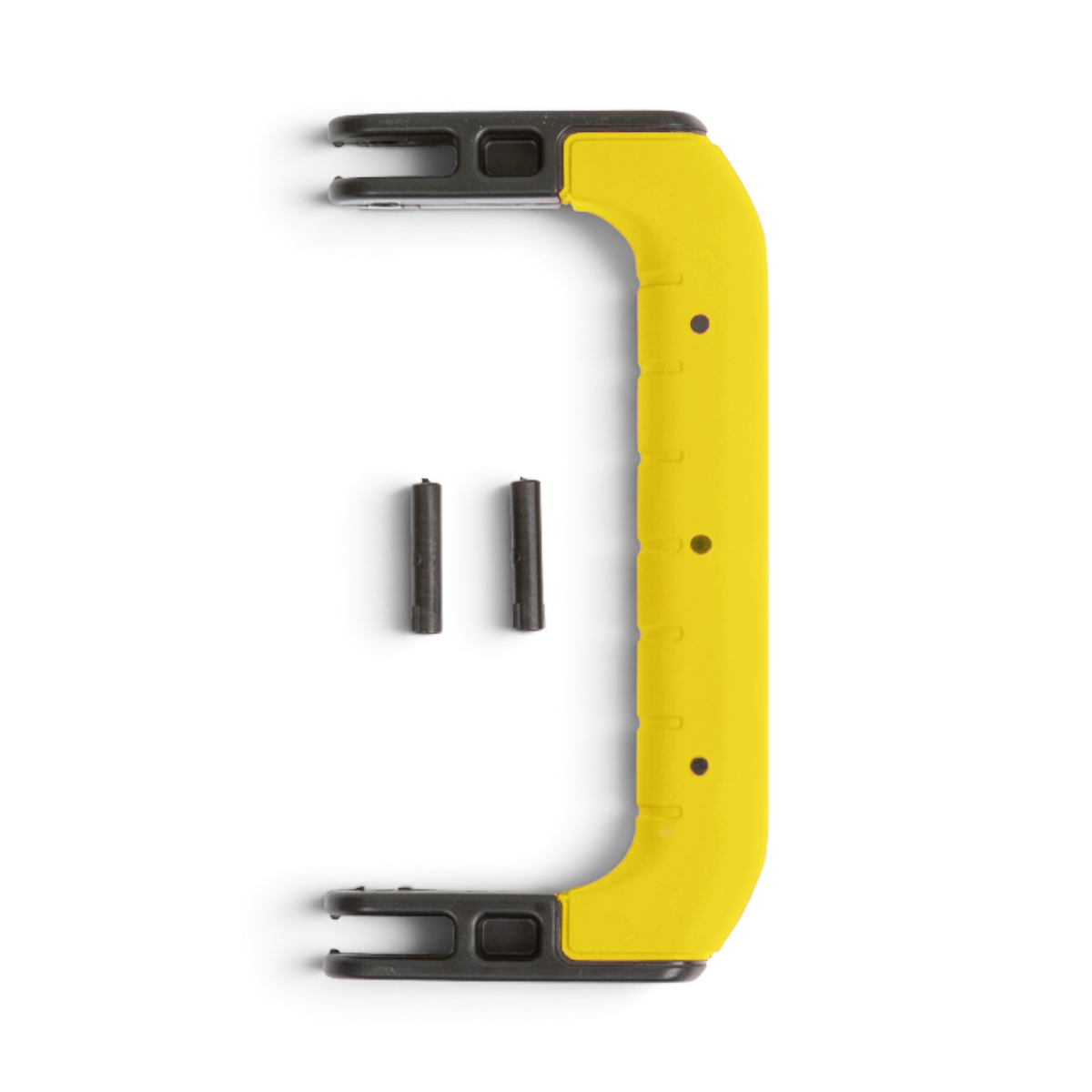 SKB Cases iSeries HD80 medium replacement handle in yellow with black mounting pins for protective equipment cases