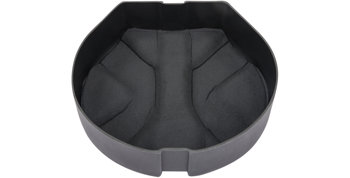 SKB Drum Package - Ultimate Drum Case Set interior padding detail, showing thick foam cushioning for drum impact protection.
