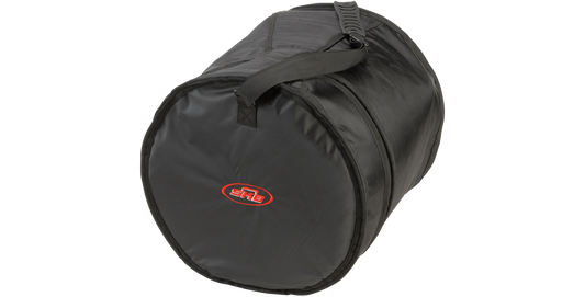 Side view of 14x14 Drum Gig Bag featuring ergonomic handle and reinforced stitching, ideal for percussion-case transport and protection.