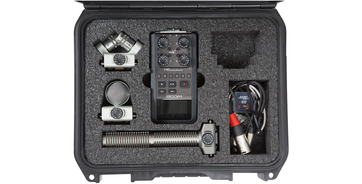 iSeries 1209-4 Case for Zoom H6 Broadcast Recorder Kit