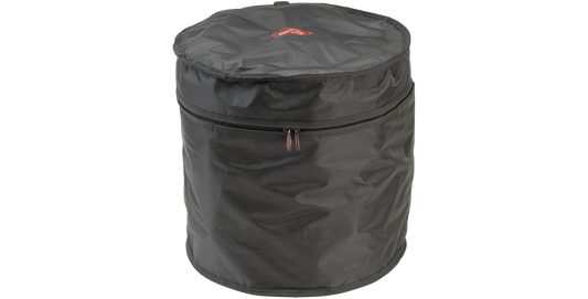 18 x 20 Bass Drum Gig Bag in upright position showing reinforced handles and zippered closure. Designed for safe drum storage and travel.