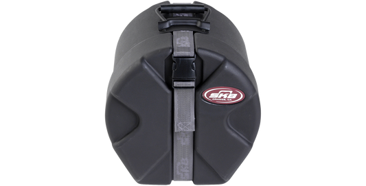 8 x 8 Roto-Molded Drum Case with secure strap and SKB logo, designed for durable, stackable drum protection in accessory kits.