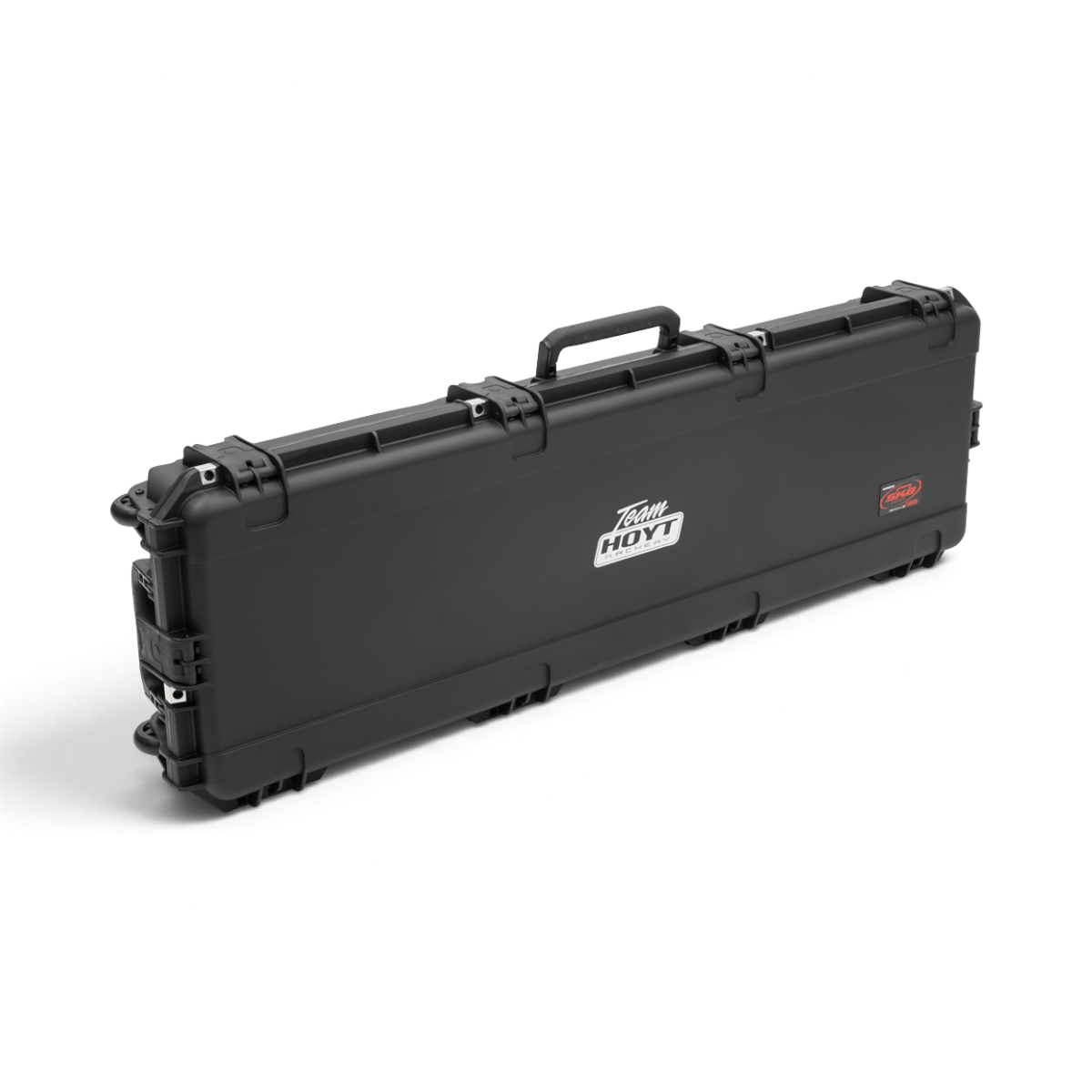 SKB Cases iSeries 5014-6 black waterproof injection molded hard shell target and long bow case with Hoyt branding