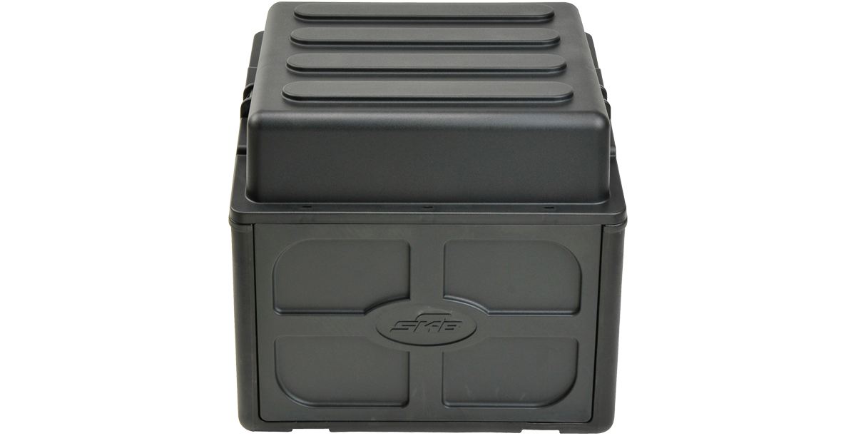 Closed 10 x 6 Compact Rack Case with durable molded exterior, ideal for secure storage and transport of audio gear.
