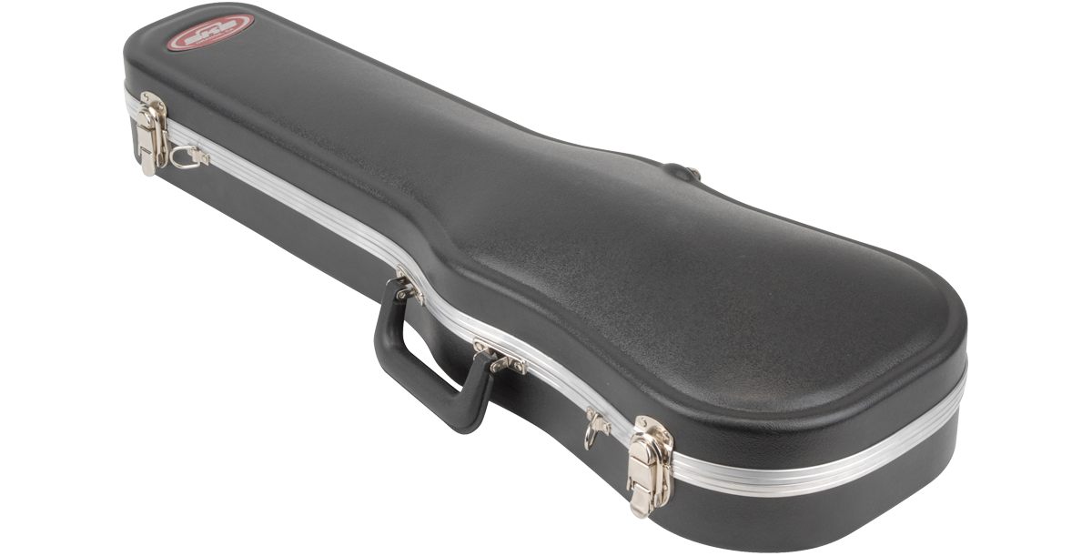 Violin Viola Deluxe Case with hard shell exterior and secure latches for 3/4 violins and 13 violas. Ideal for safe instrument transport.