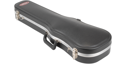 Violin Viola Deluxe Case with hard shell exterior and secure latches for 3/4 violins and 13 violas. Ideal for safe instrument transport.