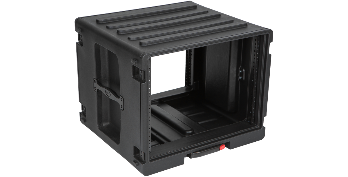 8U SKB Rolling Rack - Easy Transport | Strong, Durable Roto-Molded 8U SKB Rolling Rack - Easy Transport | Strong, Durable Roto-Molded