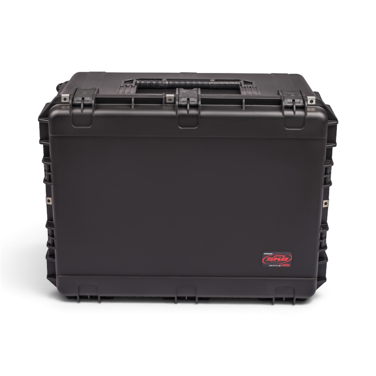 SKB Cases iSeries 2922-16 black injection molded waterproof equipment case with secure trigger latches.