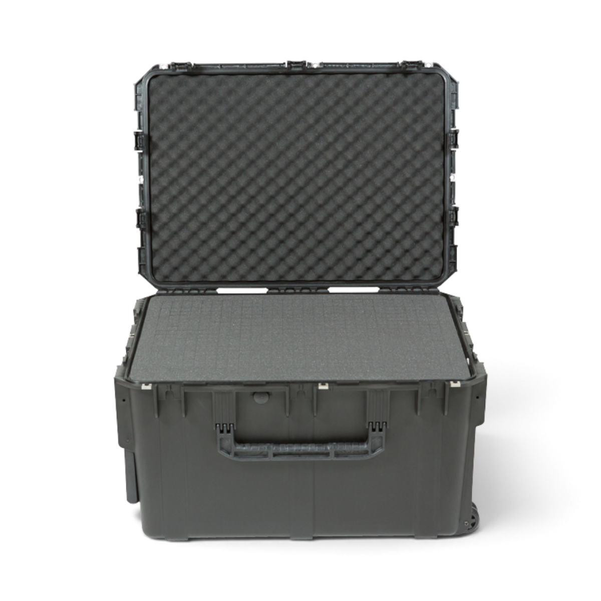 SKB Cases iSeries 3021-18 waterproof hard case in black with open lid and protective foam interior