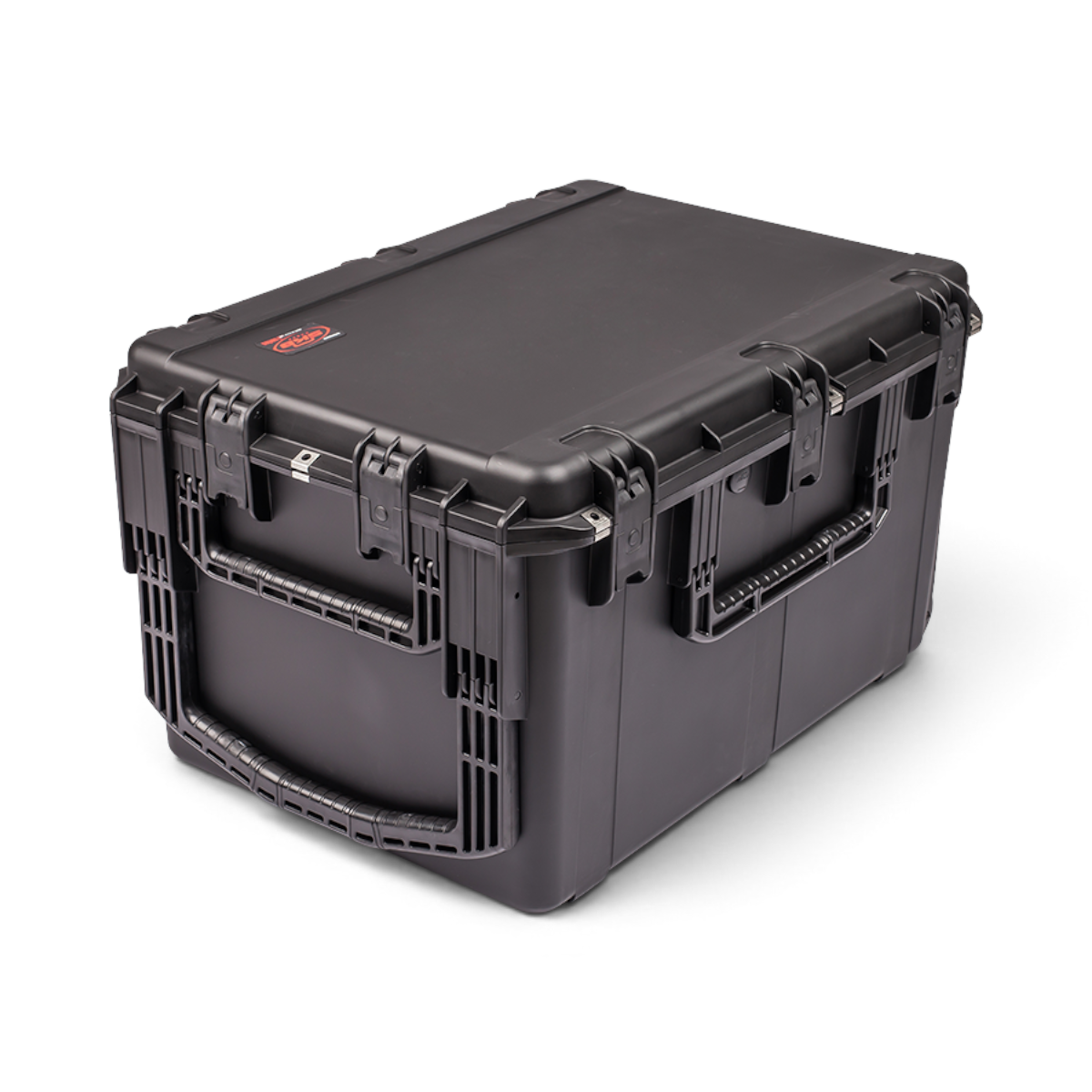 SKB Cases iSeries 3021-18 black waterproof injection molded polypropylene equipment case with heavy-duty latches.