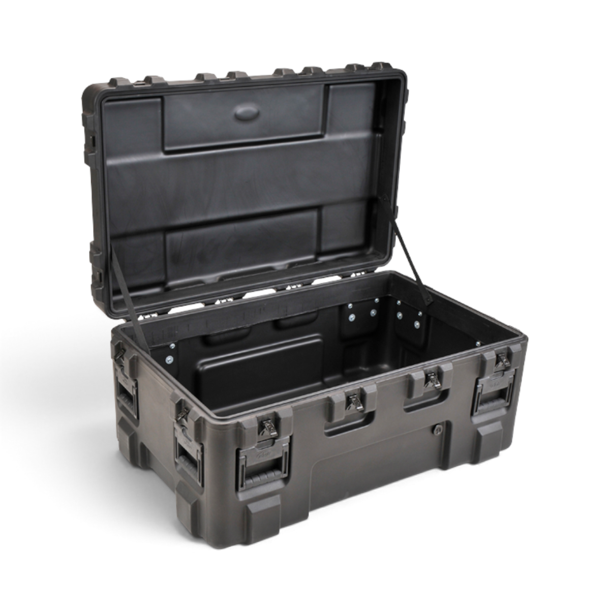 SKB Cases rSeries 4024-18 black roto-molded LLDPE military-standard equipment case with open lid